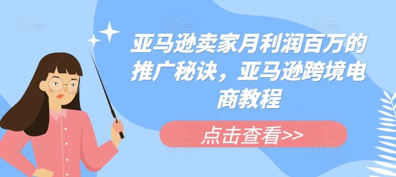 亚马逊卖家月利润百万的推广秘诀与跨境电商教程-无双副业