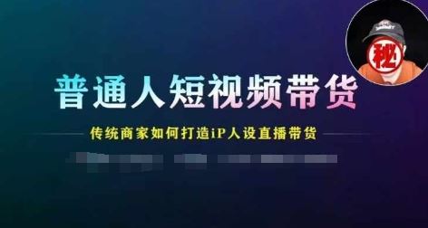 传统商家与普通人如何通过短视频和直播带货打造IP人设-无双副业
