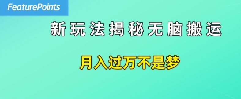 无脑搬运轻松日赚50美元的赚钱秘诀-无双副业