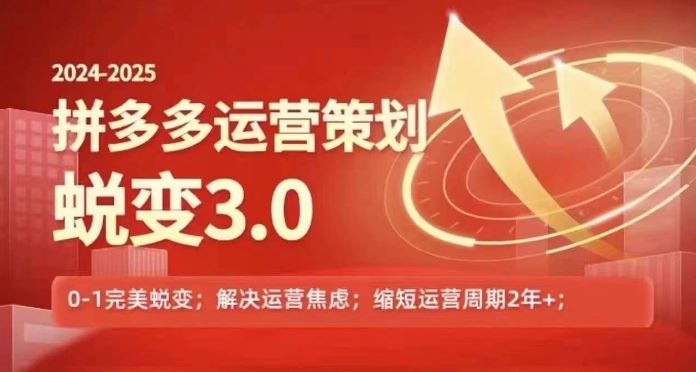 拼多多运营策略3.0：从0到1的完美蜕变与信息焦虑解决-无双副业