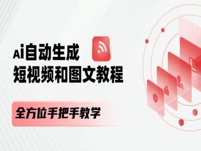 AI自动生成短视频与图文制作全攻略-无双副业