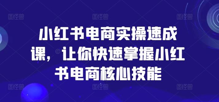 小红书电商核心技能速成指南-无双副业