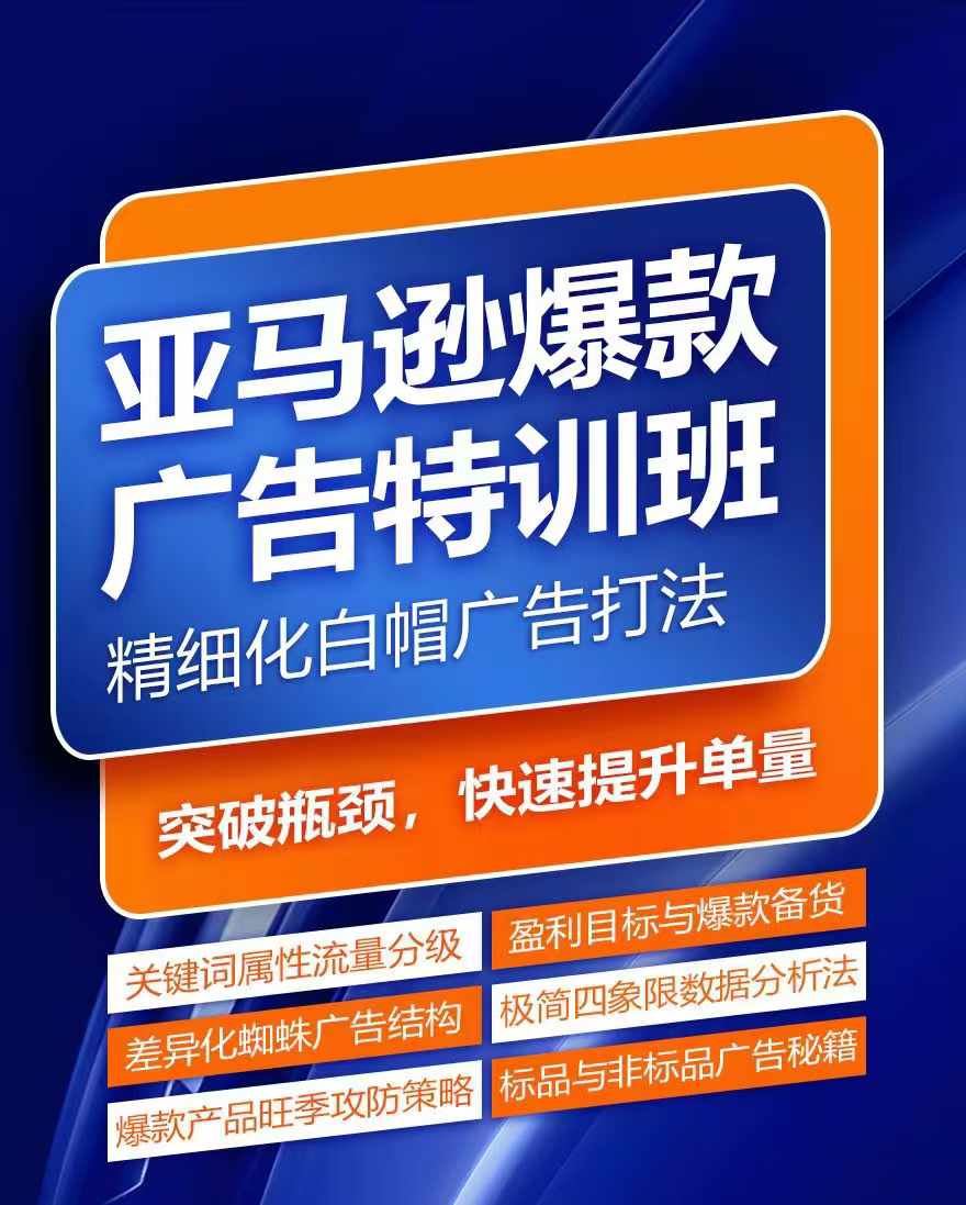 快速掌握亚马逊关键词库搭建与广告优化技巧-无双副业