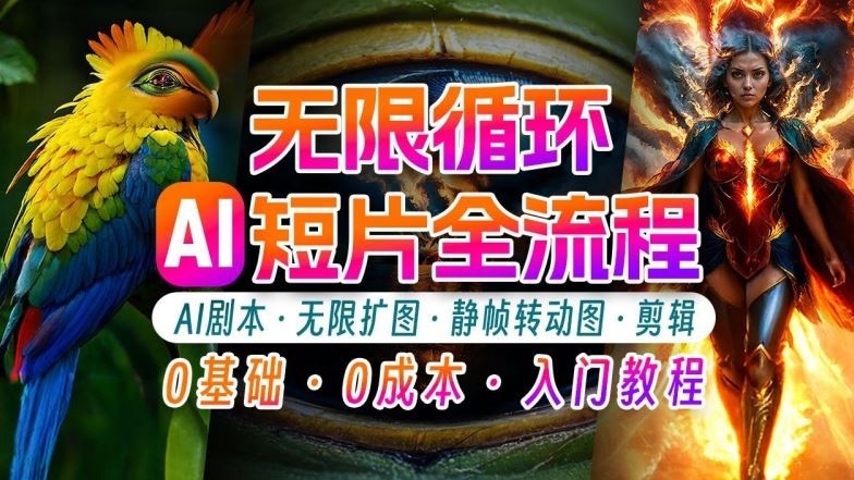 AI剪辑无限循环画面：新手月入上万的技巧-无双副业