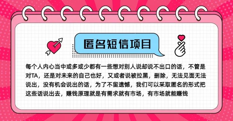 匿名短信项目：利用信息差实现月入五位数-无双副业