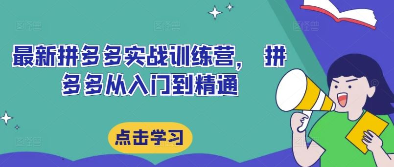 拼多多实战训练营：从入门到精通的全方位运营指南-无双副业