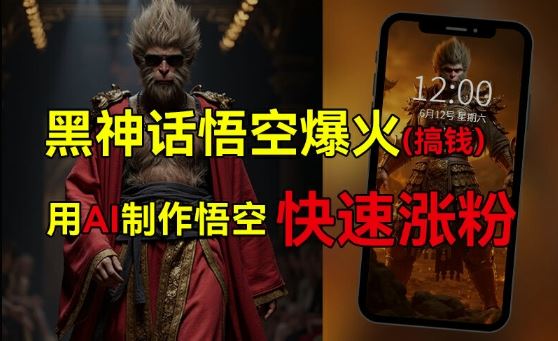 黑神话悟空爆火，AI助力普通人轻松变现多重方法-无双副业