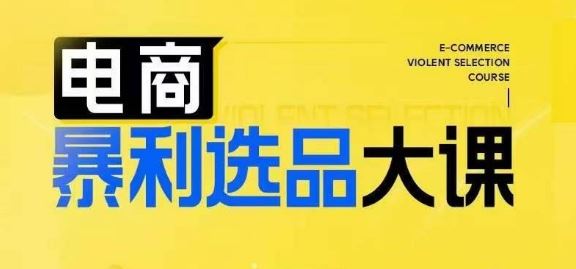 电商选品思维模式，助力企业实现利润突破-无双副业