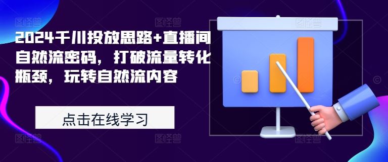 2024千川投放与直播间自然流提升策略-无双副业
