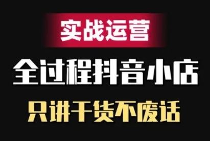 抖音小店精细化运营实战指南-无双副业