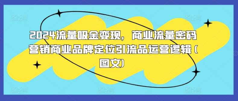 2024商业流量密码与品牌定位运营策略-无双副业