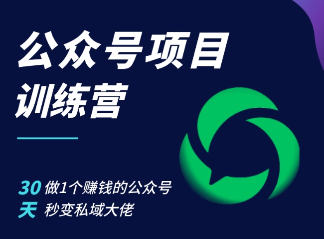 30天打造赚钱公众号，快速成为私域运营高手-无双副业
