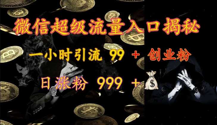 微信“问一问”流量入口揭秘：高效引流创业粉-无双副业