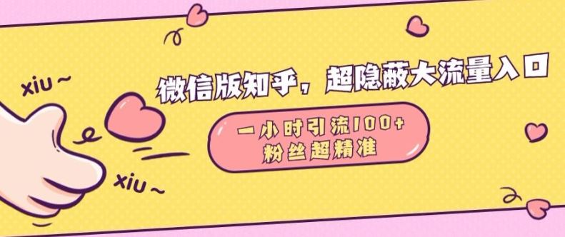 微信问一问：隐蔽流量入口实现高效引流-无双副业