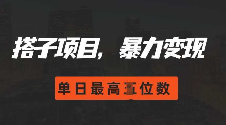2024搭子经济玩法，0门槛实现单日破四位数变现-无双副业