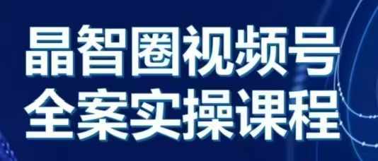 视频号全案实操课：从0到1全流程详解-无双副业