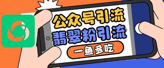 公众号低成本引流高客单价翡翠粉策略-无双副业