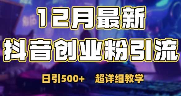 抖音日引500+创业粉的实用技巧-无双副业