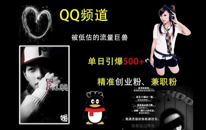 QQ频道引流秘籍：单日获取500+精准创业粉与兼职粉-无双副业