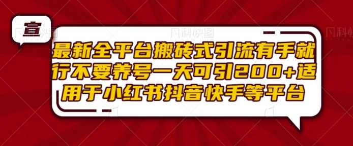 全平台高效引流方法，轻松获取200+精准粉丝-无双副业