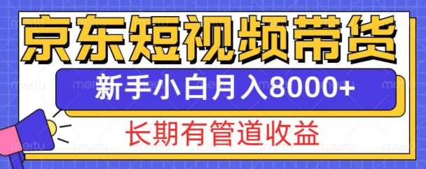 京东短视频带货新玩法，新手轻松月入8000+-无双副业