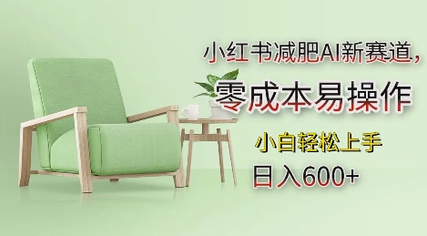 小红书减肥AI新赛道，零成本易操作，小白轻松上手-无双副业