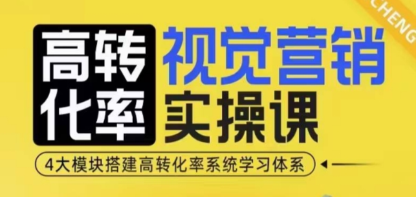 高转化率视觉营销实操课：4大模块打造高效转化系统-无双副业