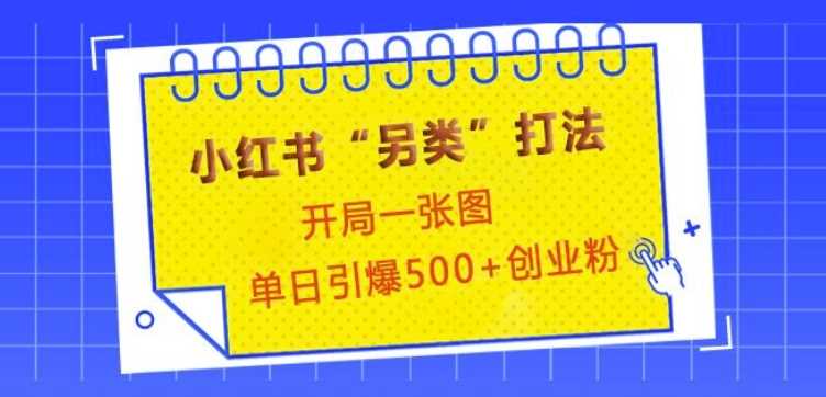 小红书创业粉引流新策略，单日精准获客500+-无双副业