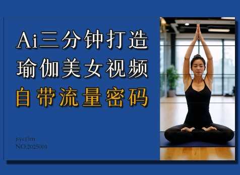 AI快速生成瑜伽美女视频，轻松吸引流量-无双副业