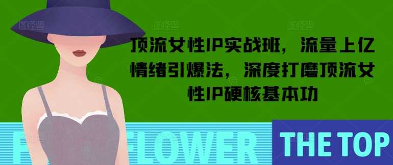 顶流女性IP打造实战：流量引爆与变现全攻略-无双副业
