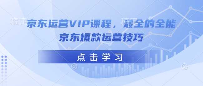 京东爆款运营技巧全解析，打造全能电商运营高手-无双副业