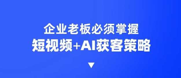 企业短视频AI获客与霸屏流量策略全解析-无双副业