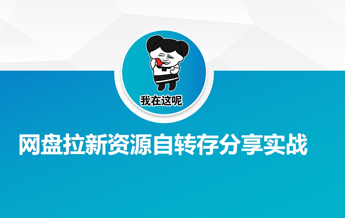 网盘资源自动转存分享系统助力创业变现-无双副业
