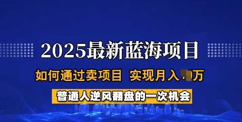 普通人如何通过卖项目实现月入过万的全过程揭秘-无双副业