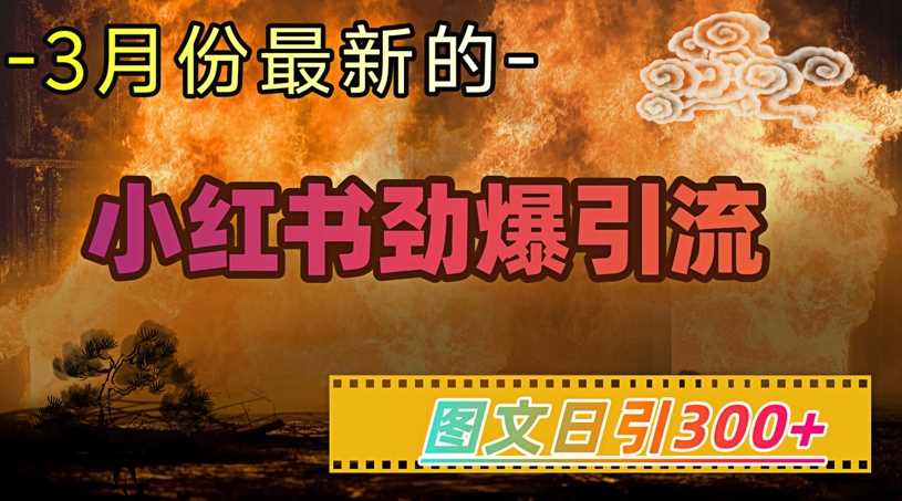 小红书图文引流技巧，轻松日引300+实现万元变现-无双副业