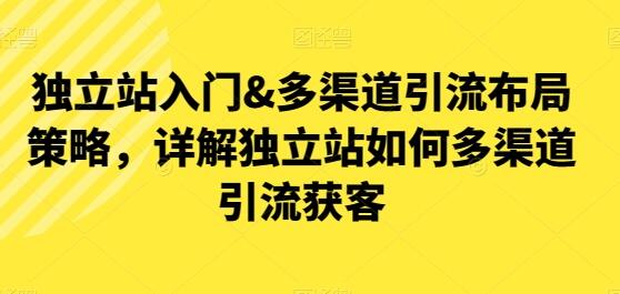 独立站多渠道引流布局策略与获客技巧详解-无双副业