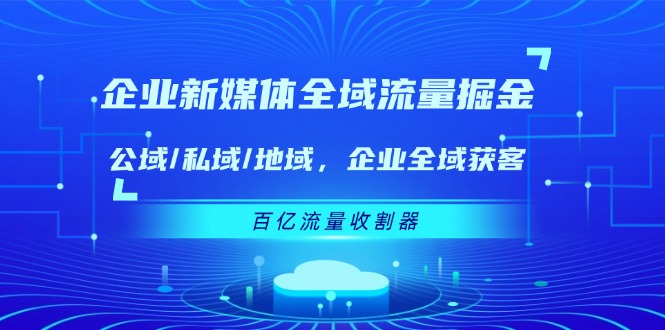 企业全域流量获客策略：公域私域地域协同营销-无双副业