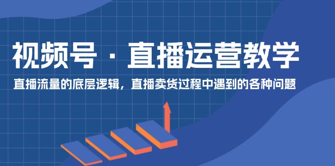 视频号直播运营全攻略：流量逻辑与卖货问题解析-无双副业