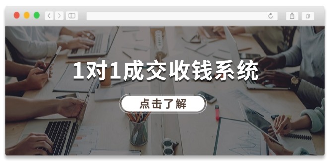 1对1成交系统：十年引流经验，130万粉丝验证-无双副业