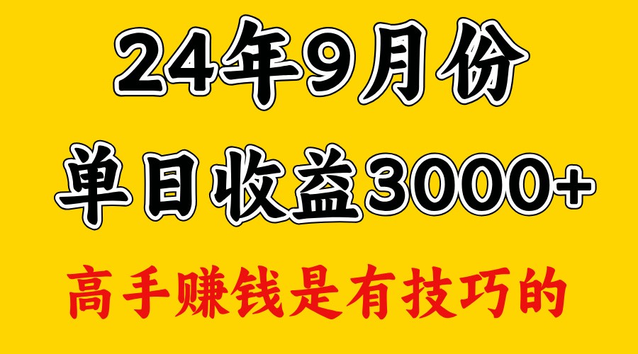 高手赚钱秘诀：日入3000+的稳定项目分享-无双副业