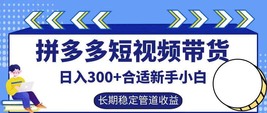 拼多多短视频带货实操指南，轻松实现日入300+-无双副业