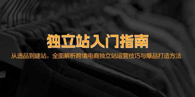 跨境电商独立站运营全攻略：选品建站与爆品打造技巧-无双副业