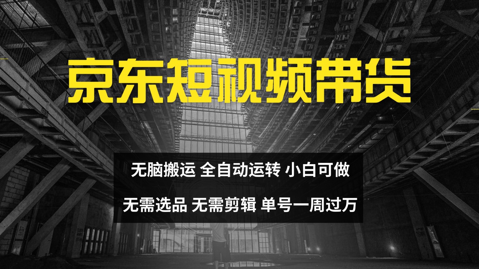 京东短视频达人带货技巧与矩阵操作指南-无双副业