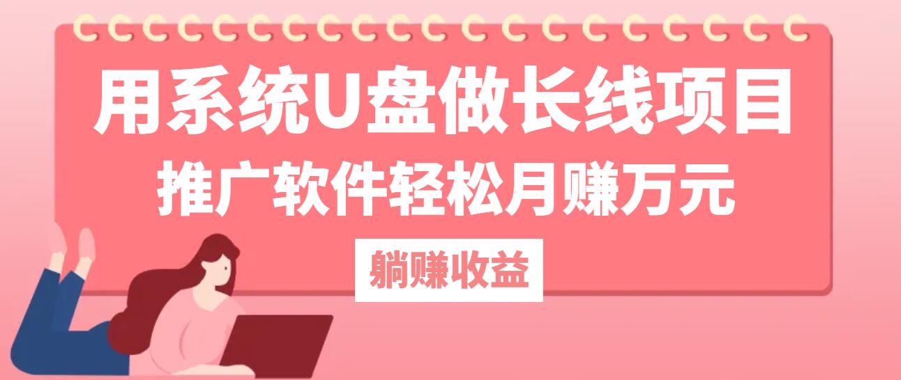 系统U盘推广项目实现稳定月入过万-无双副业