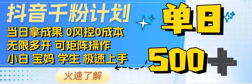 抖音快速涨粉变现指南，日入500+轻松实现-无双副业