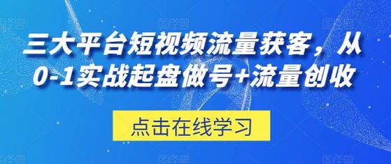 短视频流量获客实战指南：从0到1打造爆款账号-无双副业