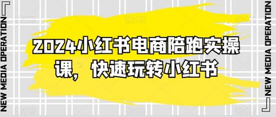 2024小红书电商实操课，快速掌握运营技巧-无双副业
