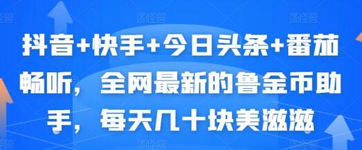 全网最新自动挂机撸金币工具，轻松日赚几十块-无双副业