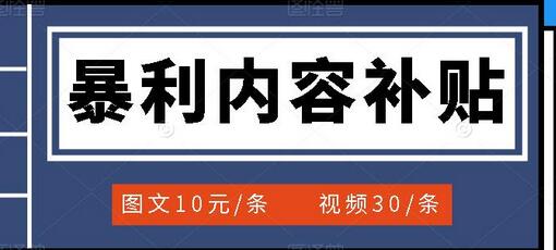 百家号内容补贴项目，图文10元视频30元，新手日赚300+-无双副业