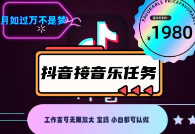 抖音音乐接任务赚钱项目：任务渠道与详细教程-无双副业